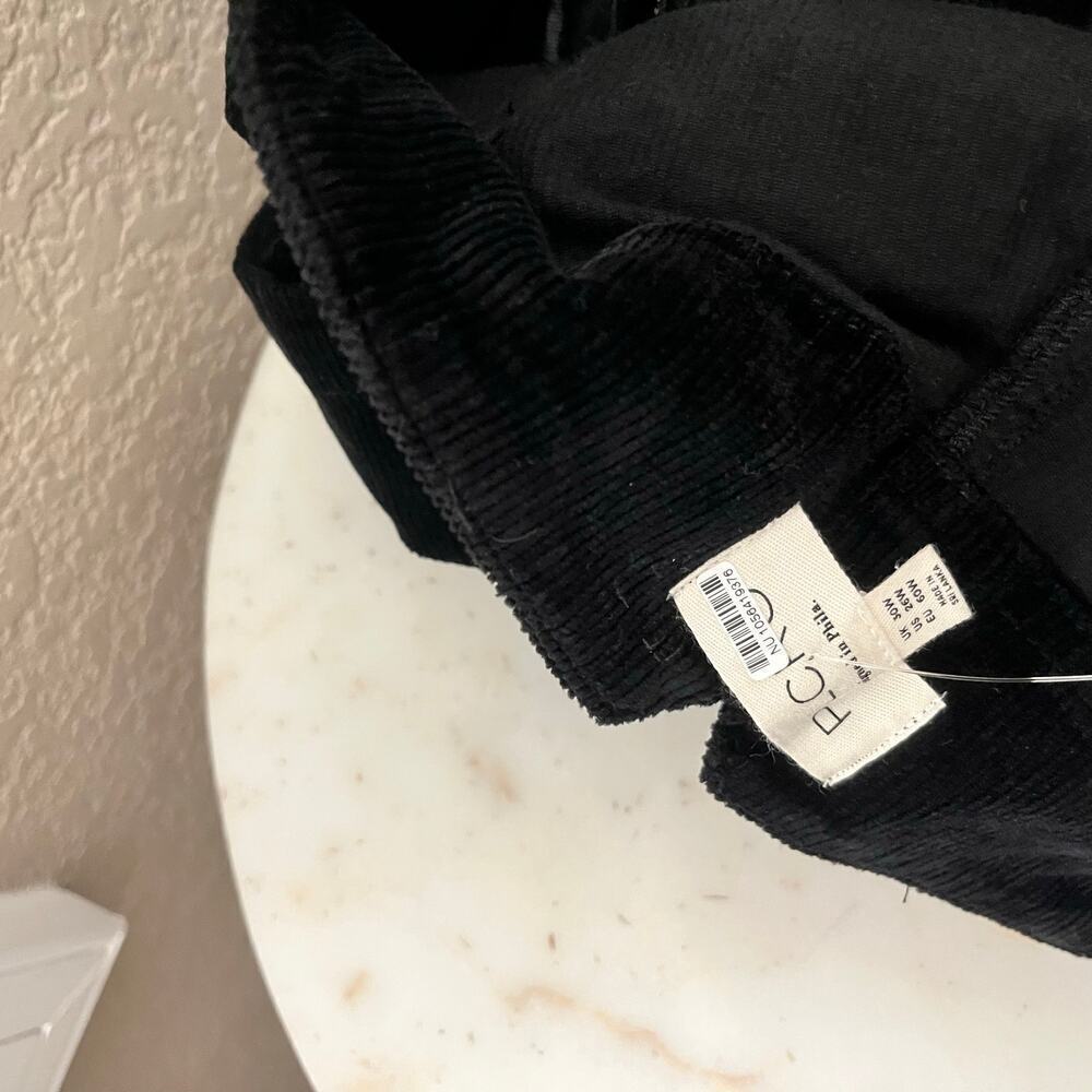 Anthropologie Pilcro The Kit Trouser Corduroy Pant Sailor 26W Plus New NWT Black - Picture 9 of 10
